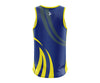 Custom Singlet Blue & Yellow Pattern KPI Logo